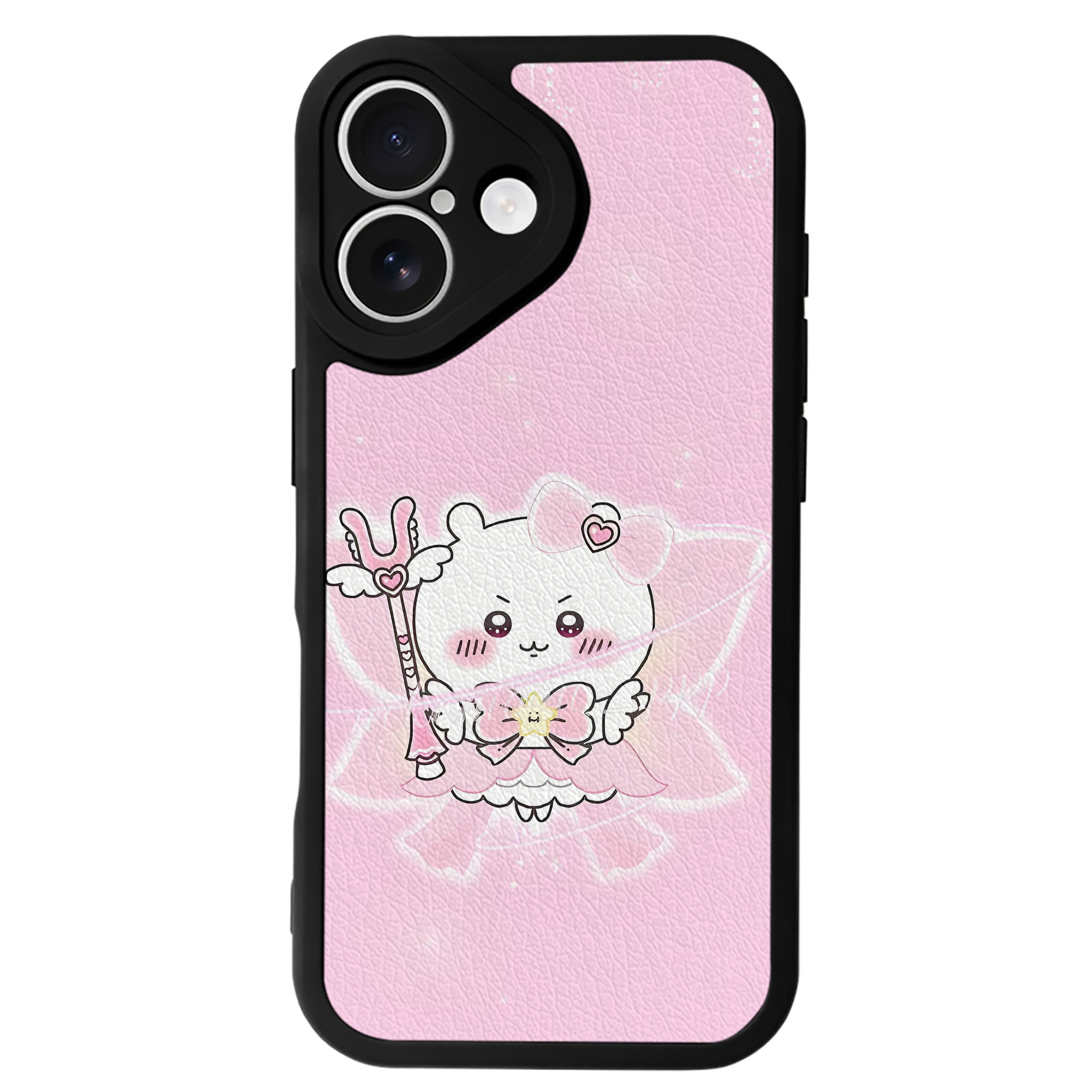 （画像用） ちいかわ Chii-kawa 【iPhone 16シリーズ対応】シリコンスマホケース（レザー調） 材質：シリコン